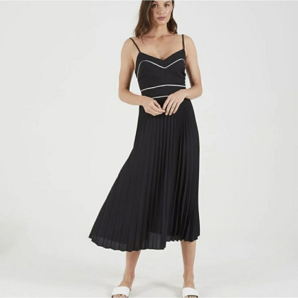 Cooper St Zuri Pleated Dress Black Size 4